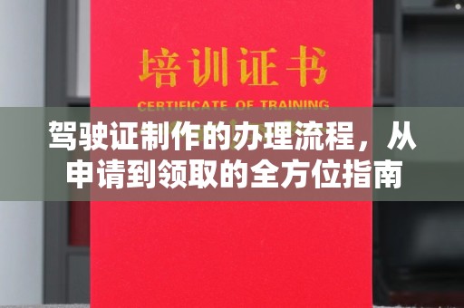 长丰驾驶证制作的办理流程，从申请到领取的全方位指南