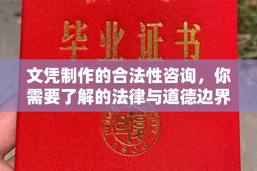 长丰文凭制作的合法性咨询，你需要了解的法律与道德边界