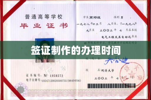 长丰签证制作的办理时间