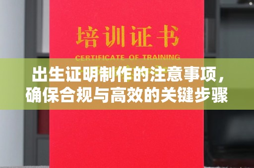 长丰出生证明制作的注意事项，确保合规与高效的关键步骤
