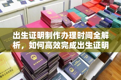 长丰出生证明制作办理时间全解析，如何高效完成出生证明申请？