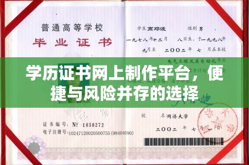 长丰学历证书网上制作平台，便捷与风险并存的选择