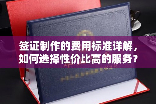 长丰签证制作的费用标准详解，如何选择性价比高的服务？
