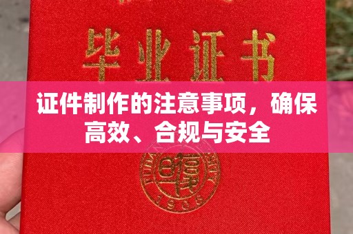 长丰证件制作的注意事项，确保高效、合规与安全